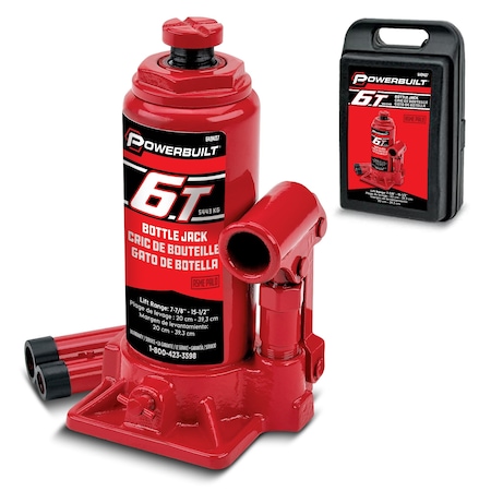 Powerbuilt 6Ton Bottle Jack with  Bmc 640407